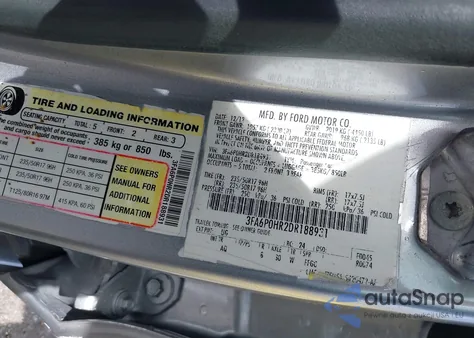 2020 Ford Fusion Titanium from USA, damaged, VIN 3FA6P0D95LR199443